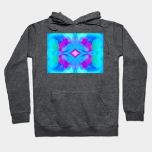 Teal and Pink Tie-Dye Hoodie